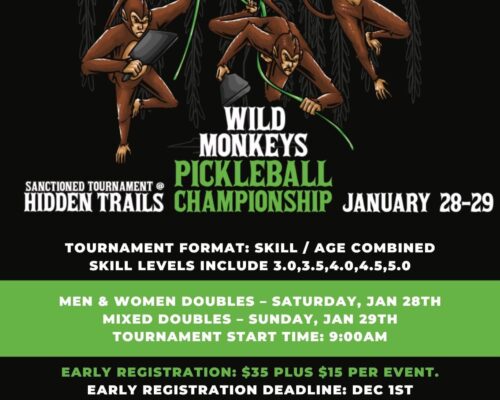 Wild Monkeys Pickleball Championship