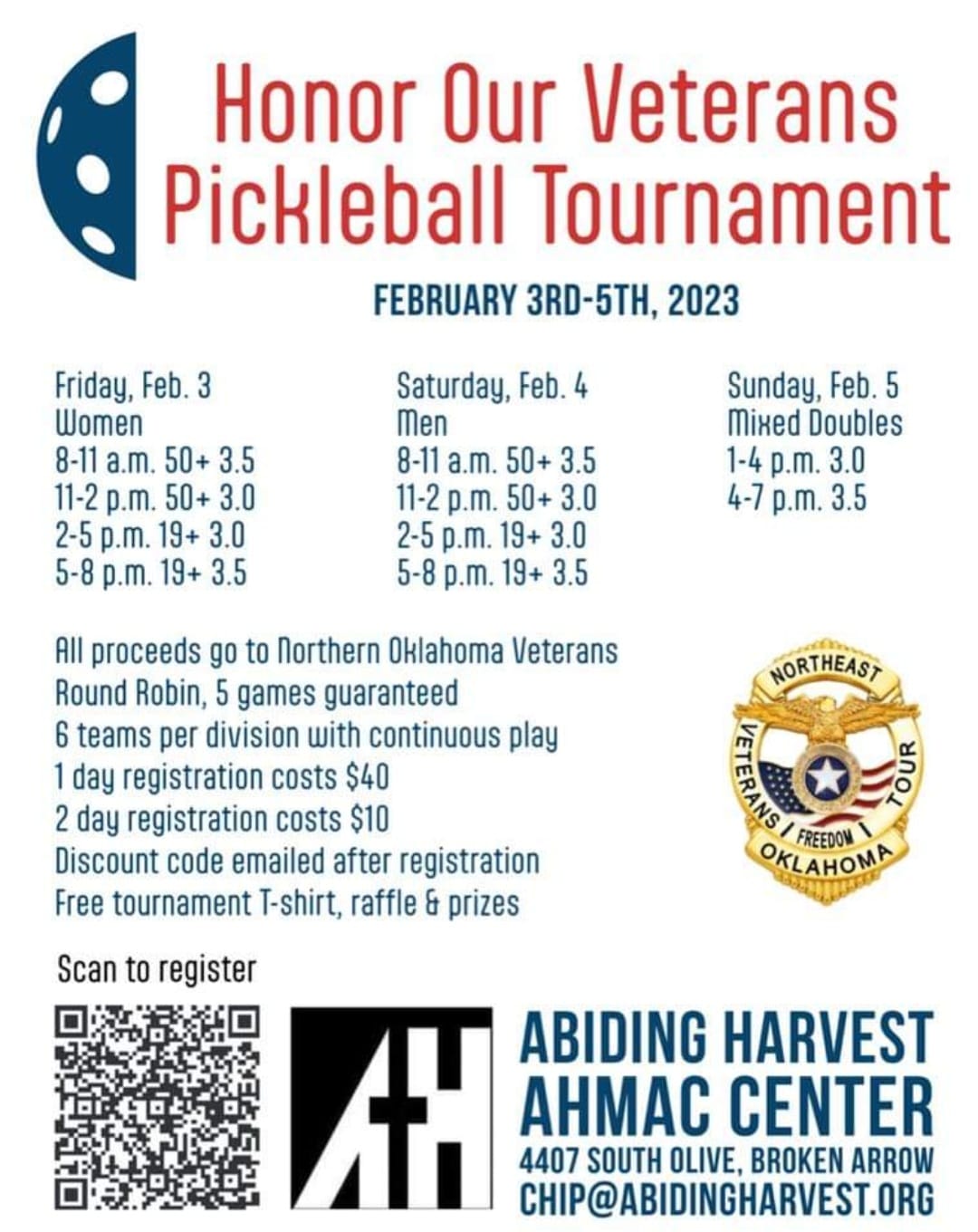 Honor Our Veterans Pickleball Tournament