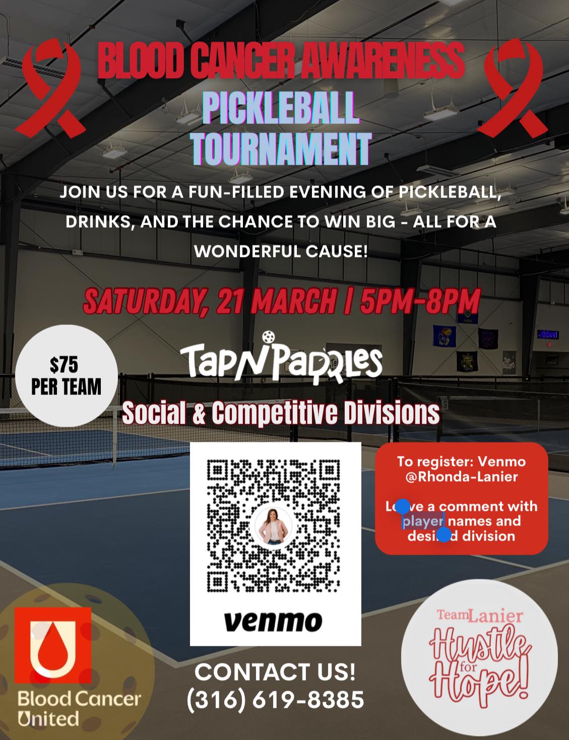 Blood Cancers United Pickleball Tournament