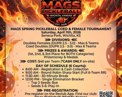 Coed and Female Pickleball Tournament