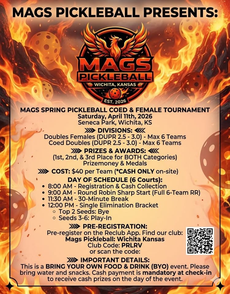 Coed and Female Pickleball Tournament