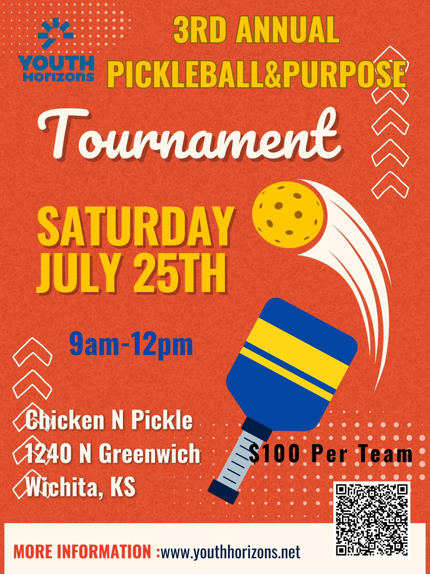 Youth Horizons Pickleball & Purpose