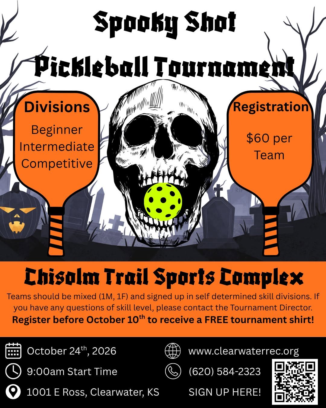 Spooky Shot Pickleball Tournament